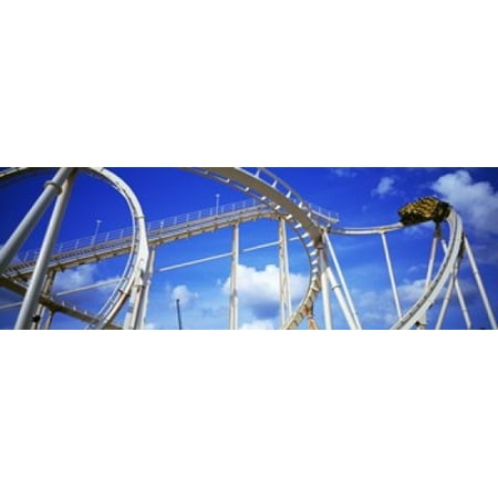 Scene Houston Texas - Batman The Escape Rollercoaster Astroworld Houston Texas USA Poster Print