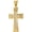 Gold no chain, variant on Unisex Stainless Steel Hip Hop Crystal Micro-Pave Iced Out Round Zircon Inlay Cross Pendant Amulet Crucifix Necklace