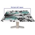 thumbnail image 5 of Nappe Ajustée à Bord Élastique Carrée, Motif Feuille Imprimé sur Polyester Résistant aux Plis, pour Décoration de Fête Intérieure Extérieure, Convient pour Table Carrée 24 Pouces x 24 Pouces, 5 of 5