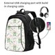 thumbnail image 2 of Fotbe Frog and Mushrooms Mochila con Estampado y Puerto USB para Hombre y Mujer, Mochila Antirrobo, Mochila de Viaje, Mochila Escolar, Mochila Universitaria, 2 of 7