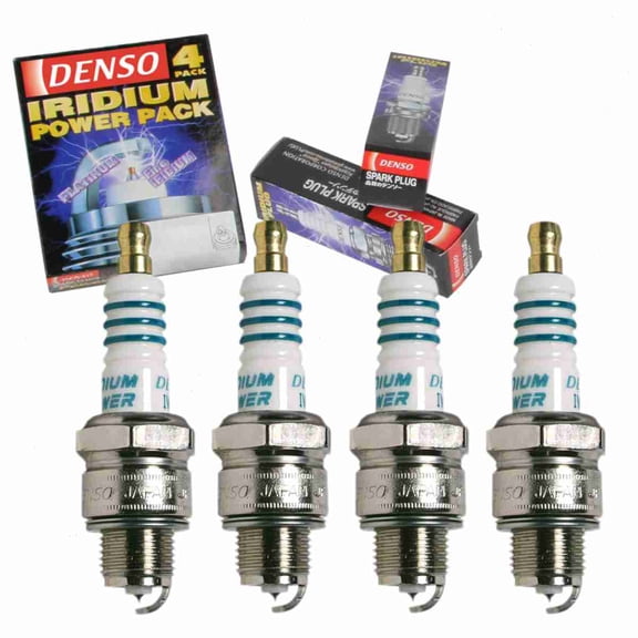4 pc DENSO 5359 Iridium Power Spark Plugs for IWF16 Ignition Wire Secondary Fits select: 1966-1979 VOLKSWAGEN TYPE 1, 1966 CHEVROLET MONZA