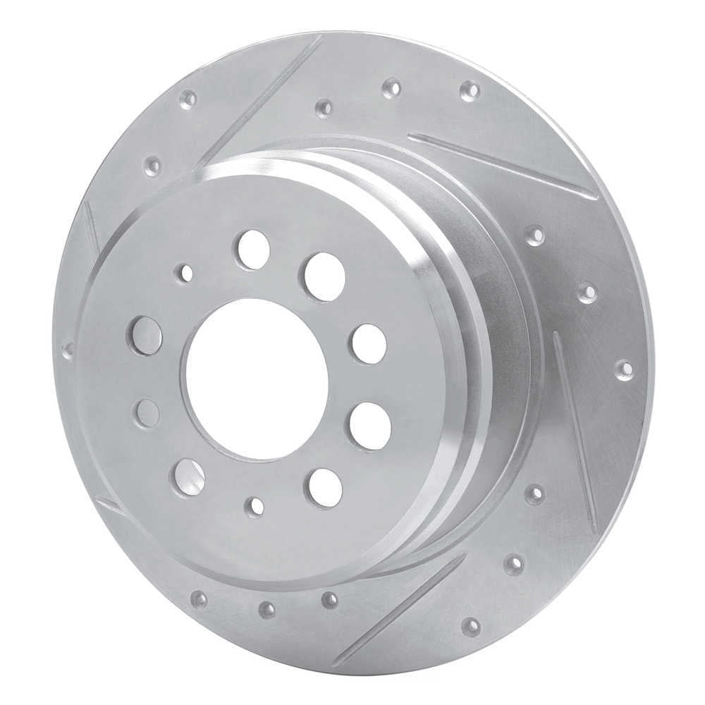 Dynamic Friction Company 631-27001L DFC Brake Rotor - Drilled And Slotted - Silver