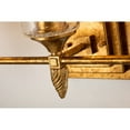 thumbnail image 2 of Lucas McKearn Vetiver 3-light Acorn-shaped Bath Vanity Light in Gold Leaf, 2 of 3