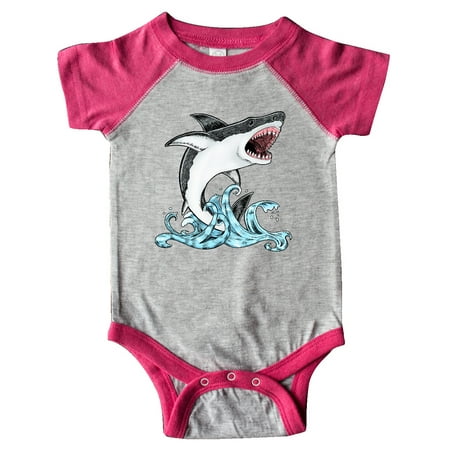 

Inktastic Great White Shark Jumping Gift Baby Boy or Baby Girl Bodysuit