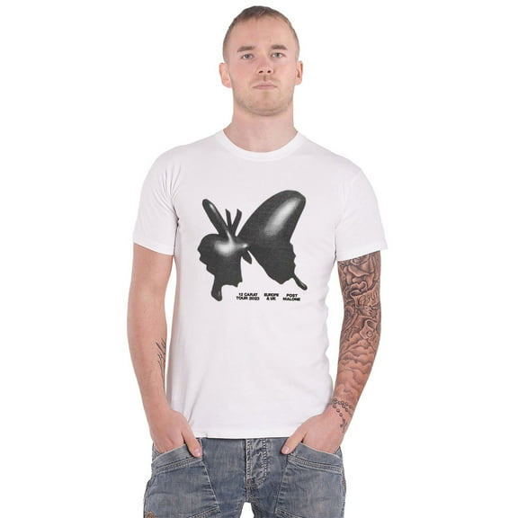 Post Malone Unisex T-Shirt: Inflatable Butterfly 2023 Tour (Back Print & Ex-Tour)