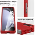 thumbnail image 6 of Case for Samsung Galaxy Z Fold 5 (2023) with Cover Screen Protector, Thin Hard PC Phone Case for Galaxy Z Fold5 - Red, 6 of 14