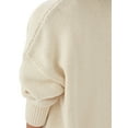 thumbnail image 4 of Seyurigaoka Women Juniors V-neck Knitwear, Solid Color Loose Long Sleeve Knitted Cardigan, 4 of 5