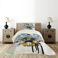 thumbnail image 4 of Ambesonne Queen Quilted Bedspread Set 2 Pcs, Arms Shield Design, Twin Size, Multicolor, 4 of 5