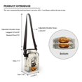 thumbnail image 6 of HELLHERO Cat Spider Web Pattern Shoulder Purse with Zipper Closed Crossbody Bag Vintage Polyester, 6 of 7
