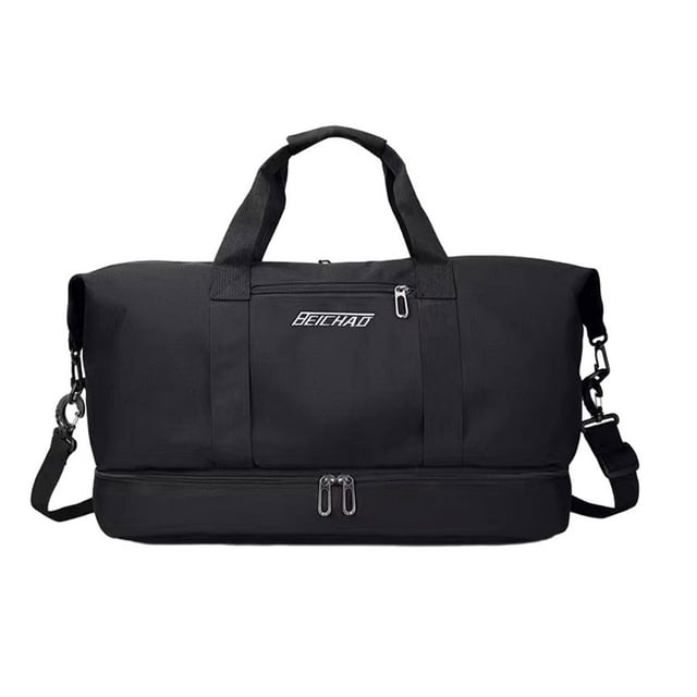 fastboy Cloth Wet And Dry Separation Travel Bag - Convenient And Practical Large Capacity Travel Bags All Black 1Set