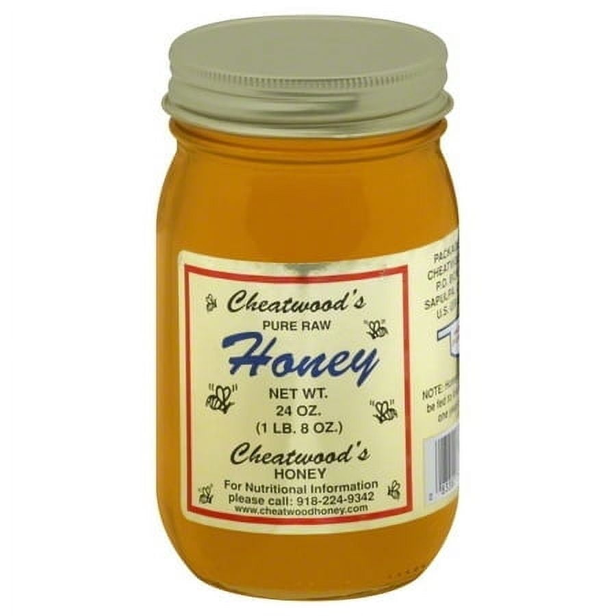 (3 pack) Cheatwood's Pure Raw Honey, 24 oz.
