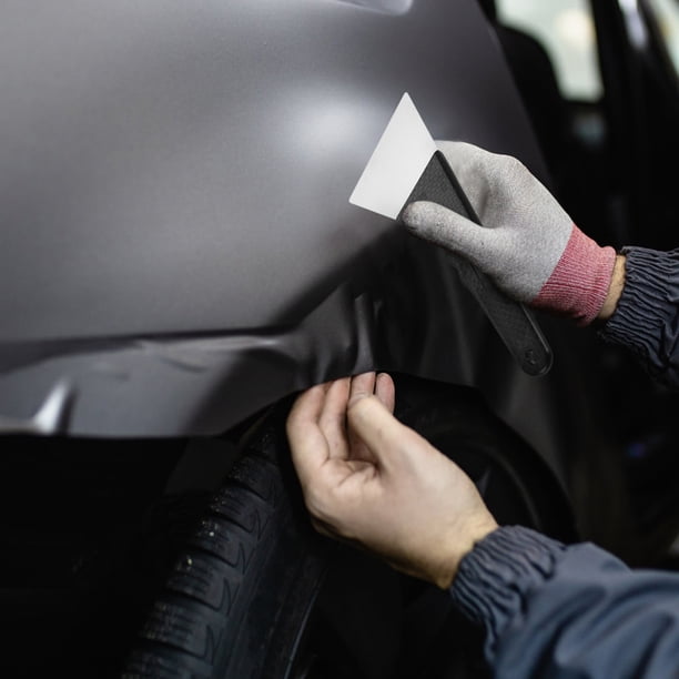 unbranded Raspador Metálico Con Mango Para Instalación Y Alisado De Película De Auto Con Precisión Y Portabilidad