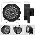 thumbnail image 3 of Rechargeable Stage Par Lights U`King RGB 36 LED Battery Powered Par Wireless Uplights with DMX and Remote Control Uplighting Ligh, 3 of 9