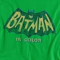 thumbnail image 2 of Batman Classic Tv in Color Women's T Shirt, Kelly Green, Medium, 2 of 6