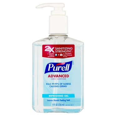 PURELL Advanced Refreshing Gel Hand Sanitizer, 8 fl oz Pack of 6