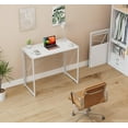 thumbnail image 5 of Small Folding Desk, No Assembly Required Computer Desks, 31.5 inch Spaces Saving Foldable Table for Bedroom, Home Office, Dorm, Apartment,White, 5 of 18
