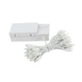 thumbnail image 3 of Novelty Lights 50 Light LED Battery Operated Christmas Mini Light Set, Warm White, White Wire, 18' Long, 3 of 6