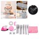 thumbnail image 5 of Kit de de en caliente portátil y práctico, camiseta, pantalones, estrella, hierro en parches de costura, aplique de de imit Blanco plateado Soledad Planchar en parches de costura, 5 of 10