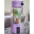 thumbnail image 2 of Portable Electric Blender for Juicing Fruits and Vegetables, Micro-Blender with Lid Lock, Blue, 2 of 4