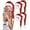 Shiny Red, variant on 4 Pieces Christmas Santa Hats Xmas Shiny Sequin Santa Hats for Adults Long Christmas Cap Women Men Party Supplies