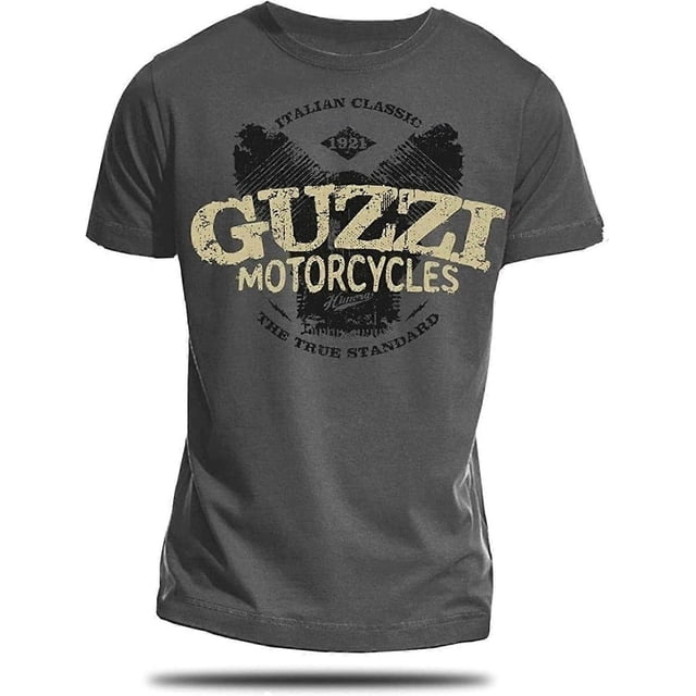 Guzzi Motorycles Men's T-Shirt Dark Grey Moto Guzzi California V11 V7 V9 V6 Himora Size S-3XL TT486