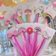 thumbnail image 3 of Diademas con lazos para niña, lazos de princesa, pelucas coloridas, pinzas para el pelo de cola de caballo de unicornio, accesorios de regalo para niña, 3 of 5