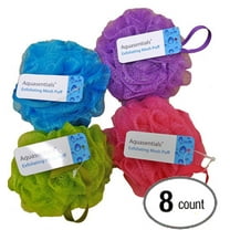Aquasentials Mesh Bath Pouf Sponge 8 Pack