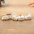 thumbnail image 3 of Pieces Of Christmas Train Decoration Gift Cute Wooden Mini Train Set Children Christmas Party Gift Toys, 3 of 3