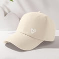 thumbnail image 5 of Women's Low Profile Baseball Cap with Heart Detail, Distressed Wash Adjustable Dad Hat, Cotton Unisex Casual Sun Hat for Daily Wear and Outdoor Activities Beige, 5 of 6