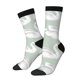 thumbnail image 1 of Fotbe White Birds Calcetas Largas con Estampado para Hombre y Mujer – Calcetas de Compresión Transpirables y Elásticas, Viajar y Uso Diario Talla 5-11, 1 of 6