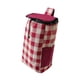 thumbnail image 4 of Bolsa de compras de tela Oxford plegable con bolsillos laterales, moderna Rojo gris, 4 of 8