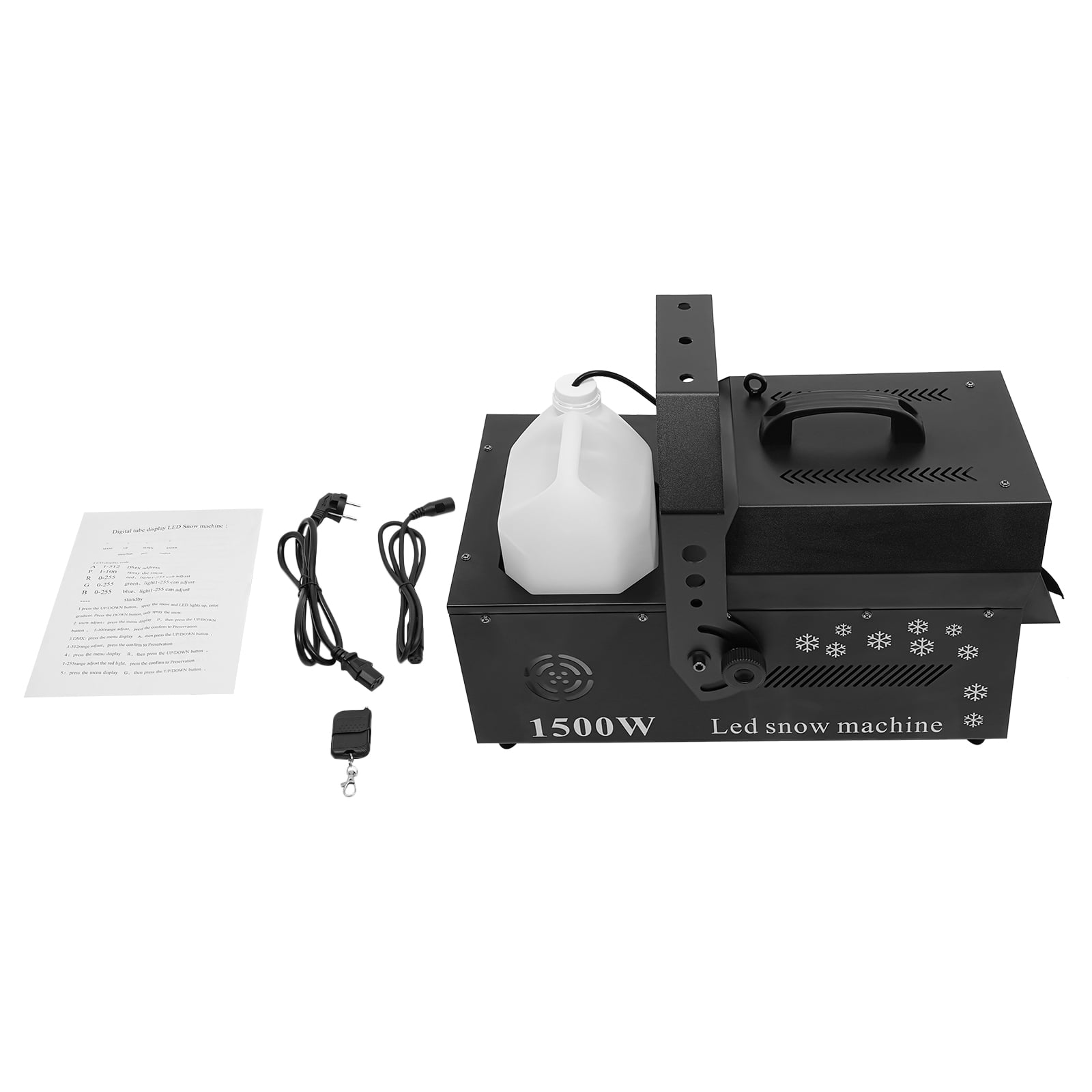 3-in-1 LED Snowflake Machine, Remote Control DMX Snow Machine, LED Snow Maker Machine