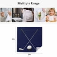 thumbnail image 4 of Golf Ball Cloth Napkins, Navy Blue Monochrome Sport Washable and Reusable Dinner Napkins Set of 6, Table Napkin for Kitchen Party Birthday Wedding Hotel Housewarming 20"x20", 4 of 8