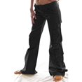 thumbnail image 2 of XFLWAM Women's High Waist Cargo Pants Casual Wide Leg Straight Pants Combat Trouser with Multi-Pockets XL, 2 of 6