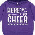 thumbnail image 3 of Inktastic Here to Cheer Cheerleading with Arrow and Stars Toddler Hoodie, 3 of 4