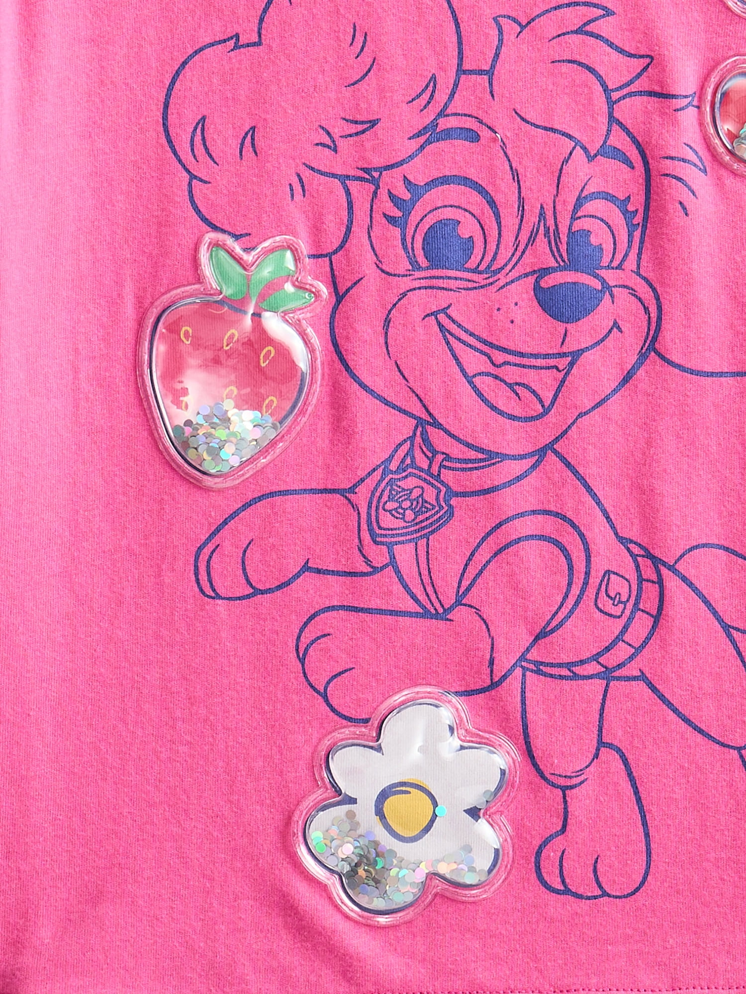 Paw Patrol Toddler Girls Ruffle Graphic Tee with Short Sleeves, Sizes 12M-5T