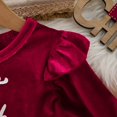 thumbnail image 6 of Mercatoo 𝐍ewborn Baby Girl Christmas Dress Santa Baby 𝐎nesie Red Velvet Romper Dress with Santa Hat 2Pcs I𝐧fant Xmas Clothes, 6 of 9