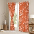 thumbnail image 3 of Homewish Jungle Branches Teens Blackout Curtains Set of 2 (52x84 Each), Orange Stripe Line Window Curtains, Plant Botancial Curtains and Drapes, Curtains and Drapes Bedroom Decor, 3 of 6