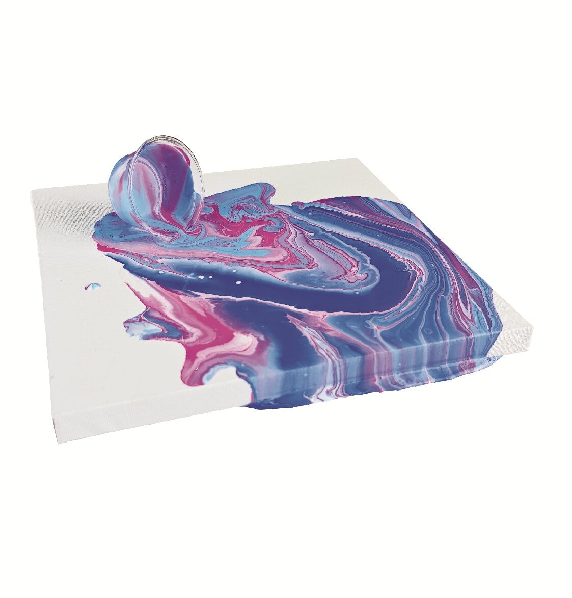 Hello Hobby Paint Pouring Kit, Multi-Color, Makes 2 Fluid Art Projects | Ages 8+, 16 Pieces