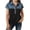 Black, variant on Summer Girls Tops,Toddler Girls Denim Shirt,Kids Button Front Shirt Girls 4-15 Years Short Sleeve Lapel Collar Breathable Outdoor Sport Casual Outer Top