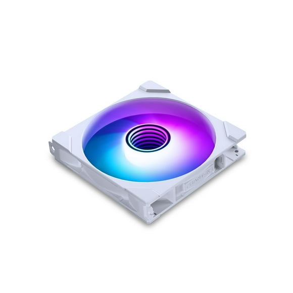 Phanteks M25-140 Gen2, 140mm ARGB High Performance Cooling Fans, Daisy-chain Unified Fan Frame, Infinity Mirror hub, single cable connection, White