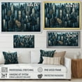thumbnail image 4 of Designart "Skyscrapers Euphony Slate I" Architecture Floater Framed Canvas Print, 4 of 7