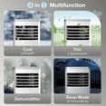 thumbnail image 4 of KISSAIR Portable Air Conditioner, 8000 BTU Ashrae, 4-in-1 Portable AC Cooler, Dehumidifier& Fan Mode, Remote Control,  Floor Standing AC up Cooling to 350 Sq.ft, 4 of 7