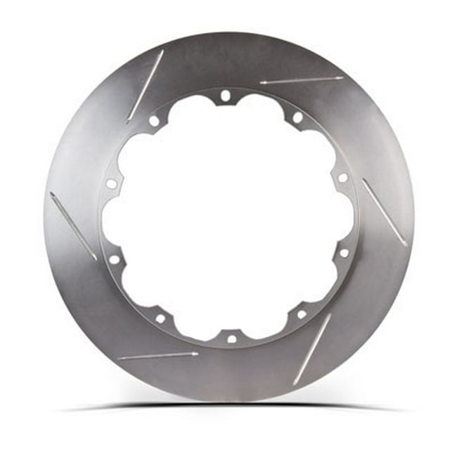 Stop Tech/ Power Slot 31.737.1102.99 Brake Rotor Right Slotted; Two Piece Design Without Hat; 355 Millimeter Diameter x 32 Millimeter Thickness; Bare Iron; Set Of 4; With Hardware