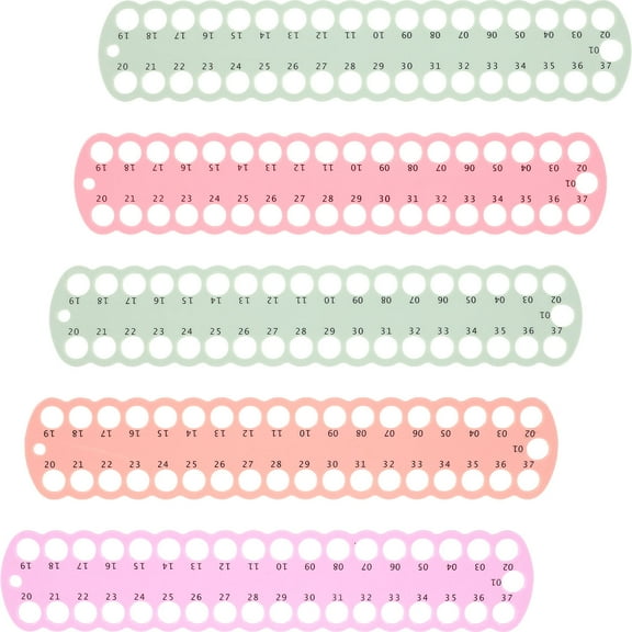 OHOIOLLA 5Pcs Cross Stitch Thread Board Holder for Embroidery Floss Organizer with Bright Colors