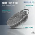thumbnail image 5 of Avilana Silicone Body Scrubber Enhanced with Silver Infused Technology  For Superior Cleanliness-Shower Brush (Style2-Blue), 5 of 8