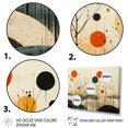 thumbnail image 3 of Designart "Minimalist Oasis Colorful Mid Century Zen V" Abstract Collages Floater Framed Wall Art Print, 3 of 7
