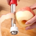 thumbnail image 3 of Sembradore Peladora de Frutas, Herramiente de Cocina Descorazonadora de Peras de Acero inoxidable, multifuncio Portátil 2 en 1, Adecuada para el Hogar y los Viejes, 3 of 7