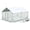 White-12x9FT, variant on Quictent Large Metal Chicken Coop Run for 10+ Poultry with Heavy Duty Wire Mesh and Waterproof Roof Cover, Outdoor Walk-in Cage Peak Hen House for Yard Farm, 6.6x9x6.6FT