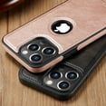thumbnail image 2 of Casus Logo View Classic Slim Leather Case for iPhone 13 Pro - Pink, 2 of 8